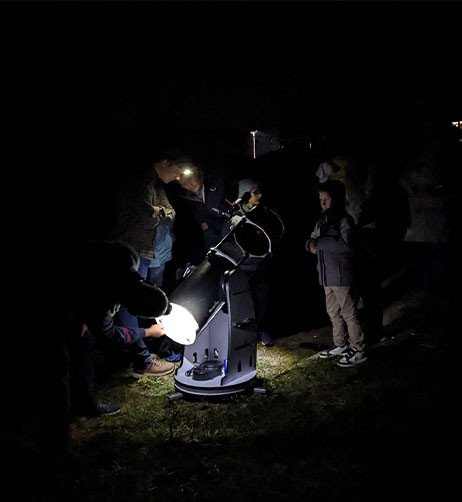 observation de la lune.