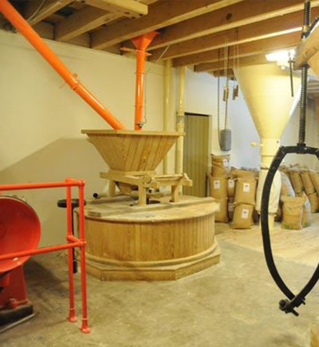 int&eacute;rieur du moulin.