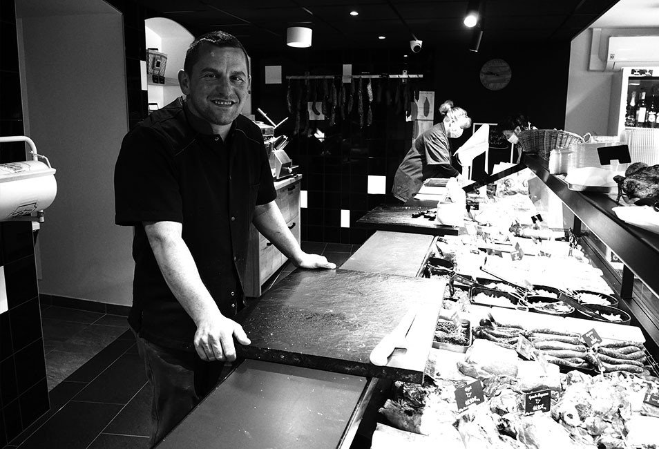 boucherie bass avec le g&eacute;rant.