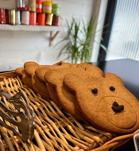 sabl&eacute;s en forme d'ourson.