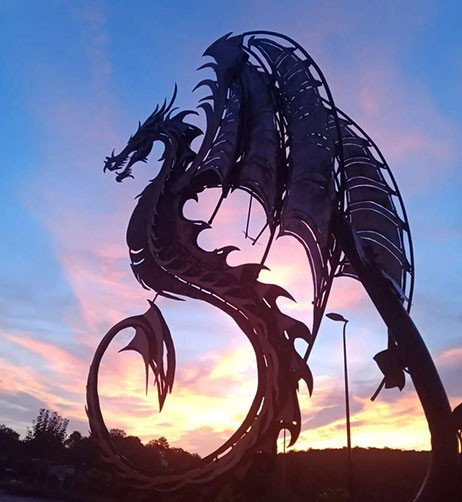 dragon en fer.