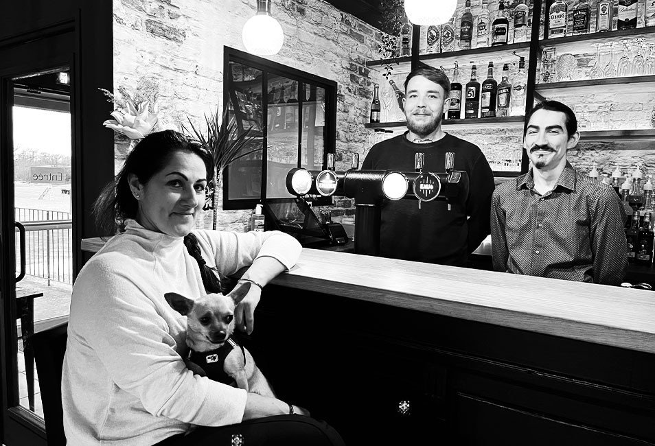 les 3 g&eacute;rants du restaurant.